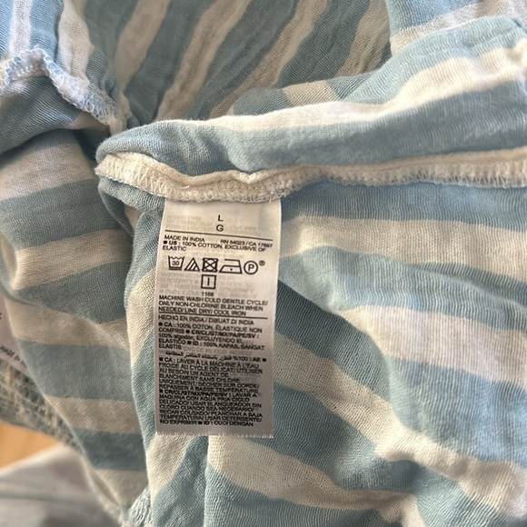 Old Navy Light Blue and White Striped Babydoll Camisole size L - Picture 7 of 7